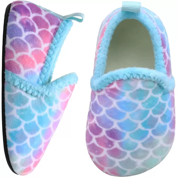 LRUN Toddler Boys Girls House Slippers Indoor Home Shoes Warm Slipper Socks for Kids Baby Soft Winter Warm Walking ShoesFcolorful