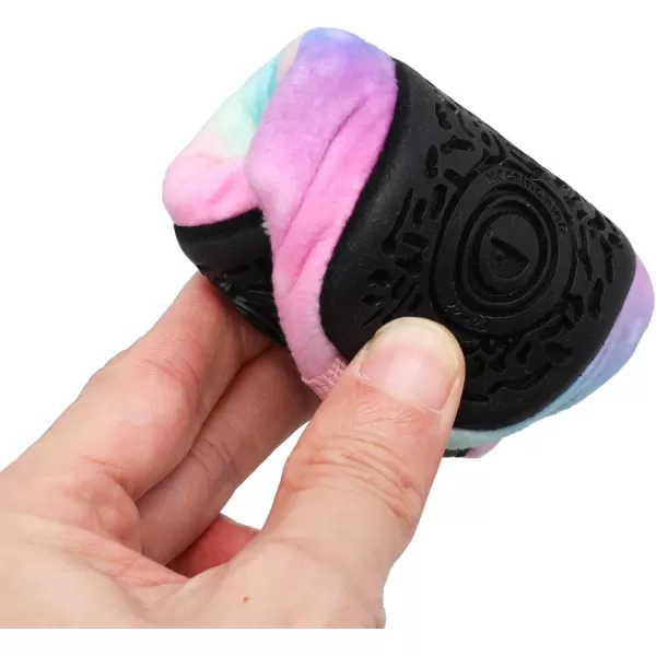 LRUN Toddler Boys Girls House Slippers Indoor Home Shoes Warm Slipper Socks for Kids Baby Soft Winter Warm Walking ShoesFpink