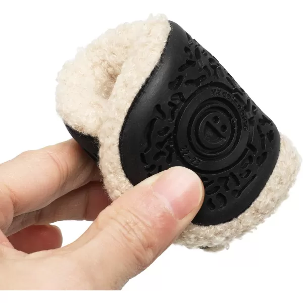 LRUN Toddler Boys Girls House Slippers Indoor Home Shoes Warm Slipper Socks for Kids Baby Soft Winter Warm Walking ShoesLbeige