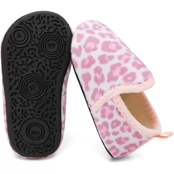 LRUN Toddler Boys Girls House Slippers Indoor Home Shoes Warm Slipper Socks for Kids Baby Soft Winter Warm Walking ShoesLips
