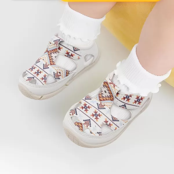 LRUN Toddler Mary Jane Shoes Girls Casual Barefoot Sandals Breathable Princess Dress Flats NonSlip Rubber Sole Infant First Walker Shoes for Outdoor IndoorRetro