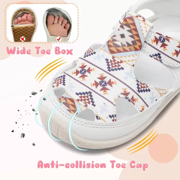 LRUN Toddler Mary Jane Shoes Girls Casual Barefoot Sandals Breathable Princess Dress Flats NonSlip Rubber Sole Infant First Walker Shoes for Outdoor IndoorRetro