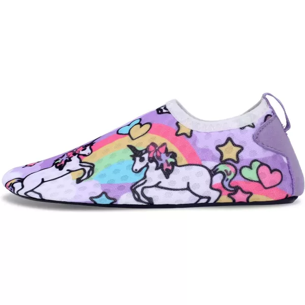 LRUN Toddler Water Shoes Barefoot Aqua Socks Kids Swim Shoes for Beach Pool Surfing YogaAhorse