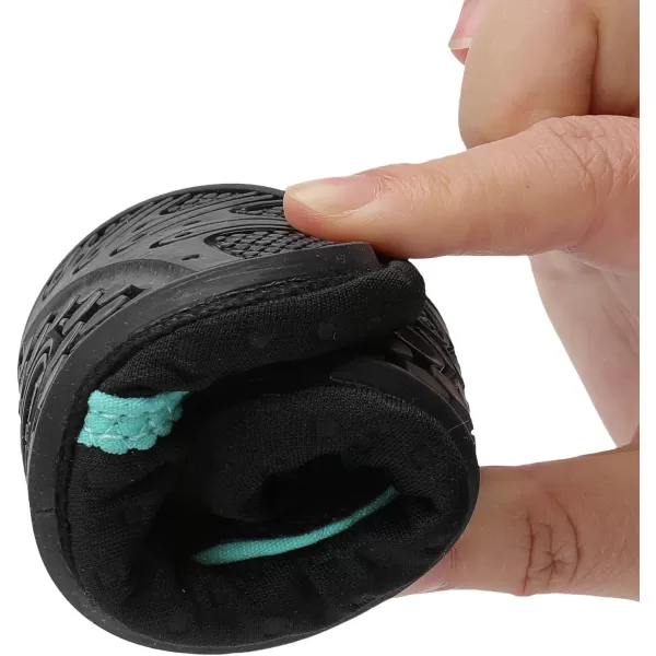 LRUN Toddler Water Shoes Barefoot Aqua Socks Kids Swim Shoes for Beach Pool Surfing YogaBlack Blue Strap