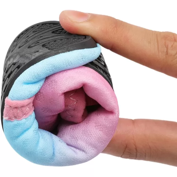 LRUN Toddler Water Shoes Barefoot Aqua Socks Kids Swim Shoes for Beach Pool Surfing YogaBlue Pink