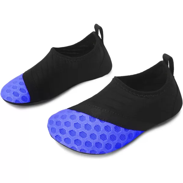 LRUN Toddler Water Shoes Barefoot Aqua Socks Kids Swim Shoes for Beach Pool Surfing YogaDotblue