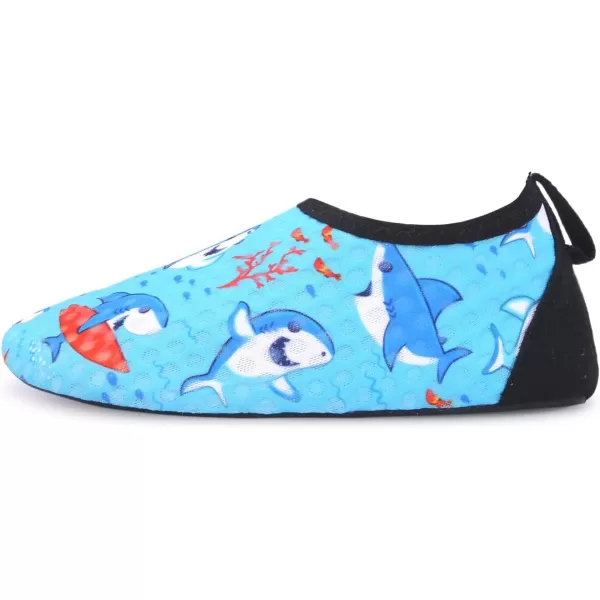 LRUN Toddler Water Shoes Barefoot Aqua Socks Kids Swim Shoes for Beach Pool Surfing YogaDotshark