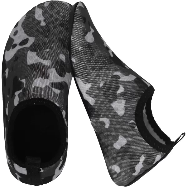 LRUN Toddler Water Shoes Barefoot Aqua Socks Kids Swim Shoes for Beach Pool Surfing YogaGrey