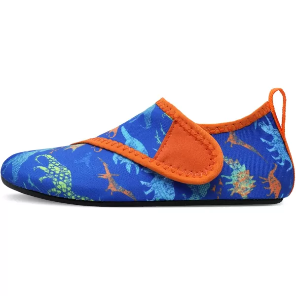 LRUN Toddler Water Shoes Barefoot Aqua Socks Kids Swim Shoes for Beach Pool Surfing YogaNavy Dinosaur