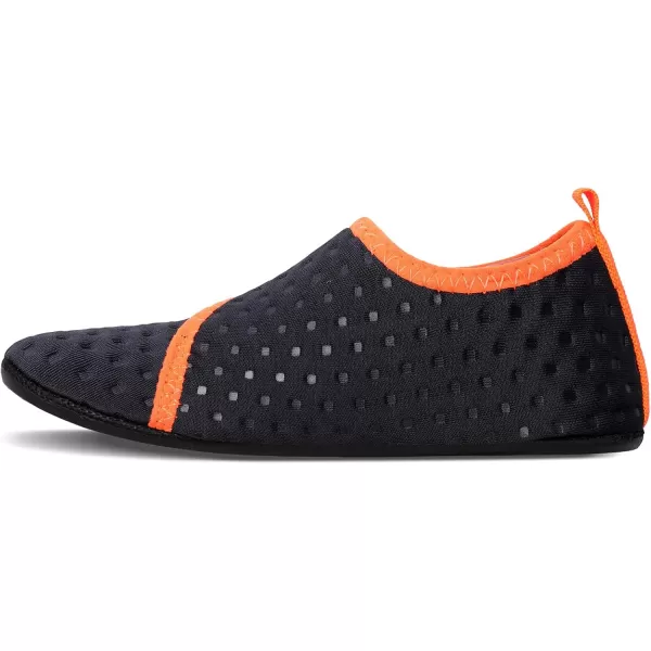LRUN Toddler Water Shoes Barefoot Aqua Socks Kids Swim Shoes for Beach Pool Surfing YogaStrip Navy