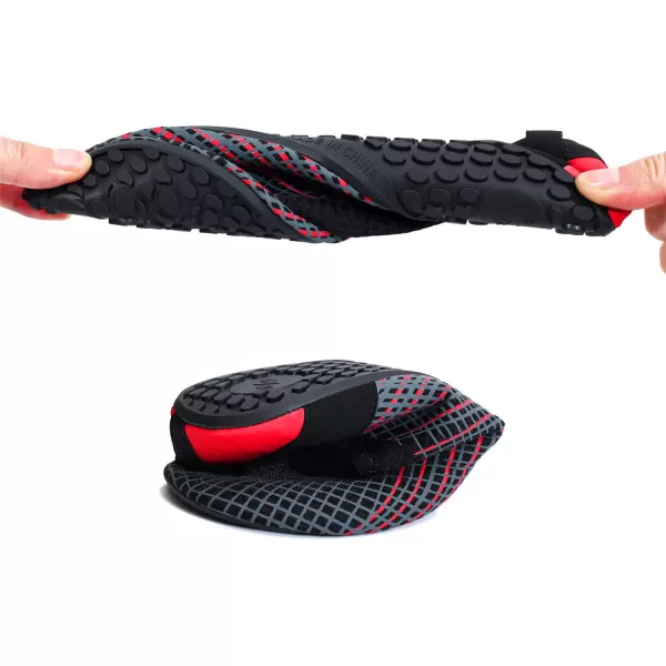 LRUN Women Water Shoes Mens Barefoot Skin Aqua Socks for Run Dive Surf Swim Beach Yoga Quick DryingArrowr Black