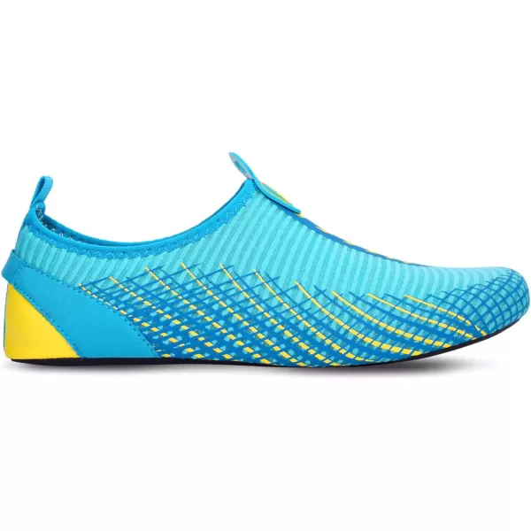LRUN Women Water Shoes Mens Barefoot Skin Aqua Socks for Run Dive Surf Swim Beach Yoga Quick DryingArrowy Blue