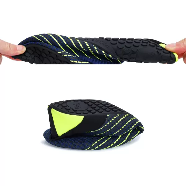 LRUN Women Water Shoes Mens Barefoot Skin Aqua Socks for Run Dive Surf Swim Beach Yoga Quick DryingArrowy Navy
