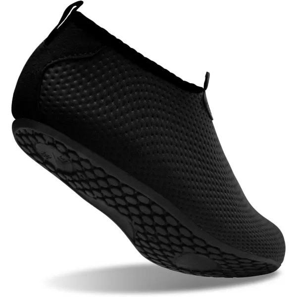 LRUN Women Water Shoes Mens Barefoot Skin Aqua Socks for Run Dive Surf Swim Beach Yoga Quick DryingBlack