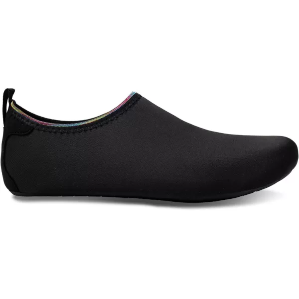 LRUN Women Water Shoes Mens Barefoot Skin Aqua Socks for Run Dive Surf Swim Beach Yoga Quick DryingBlack Gold