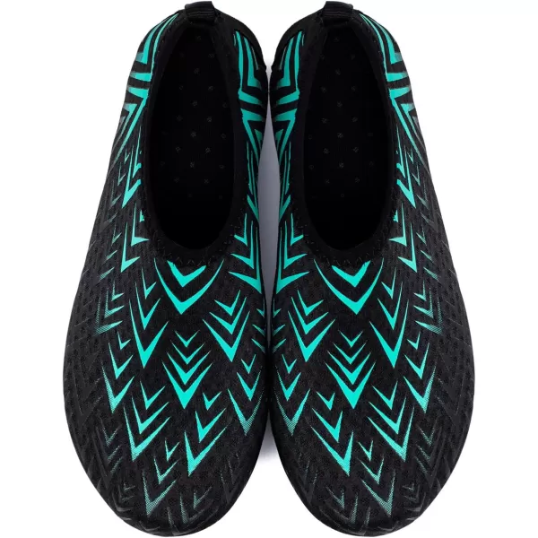 LRUN Women Water Shoes Mens Barefoot Skin Aqua Socks for Run Dive Surf Swim Beach Yoga Quick DryingBlue Arrow
