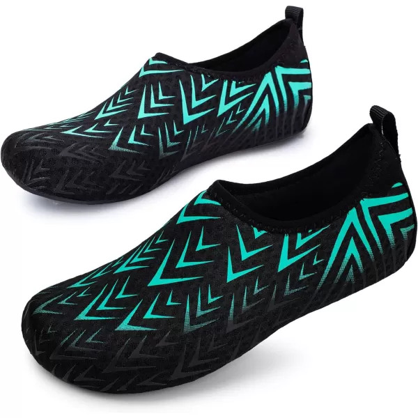 LRUN Women Water Shoes Mens Barefoot Skin Aqua Socks for Run Dive Surf Swim Beach Yoga Quick DryingBlue Arrow