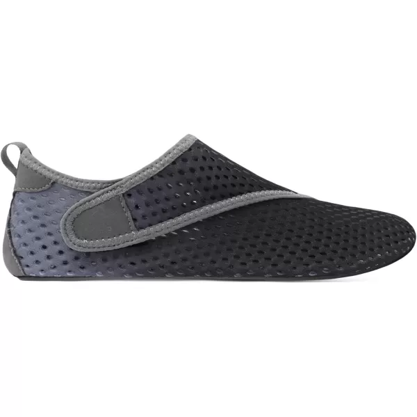 LRUN Women Water Shoes Mens Barefoot Skin Aqua Socks for Run Dive Surf Swim Beach Yoga Quick DryingDark Grey Gradient