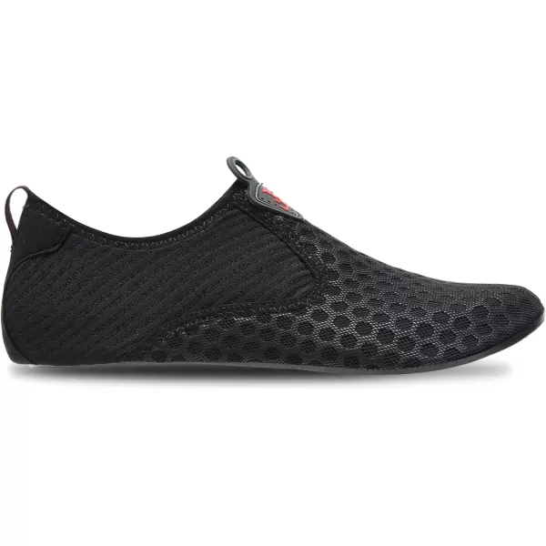 LRUN Women Water Shoes Mens Barefoot Skin Aqua Socks for Run Dive Surf Swim Beach Yoga Quick DryingDot Blackn