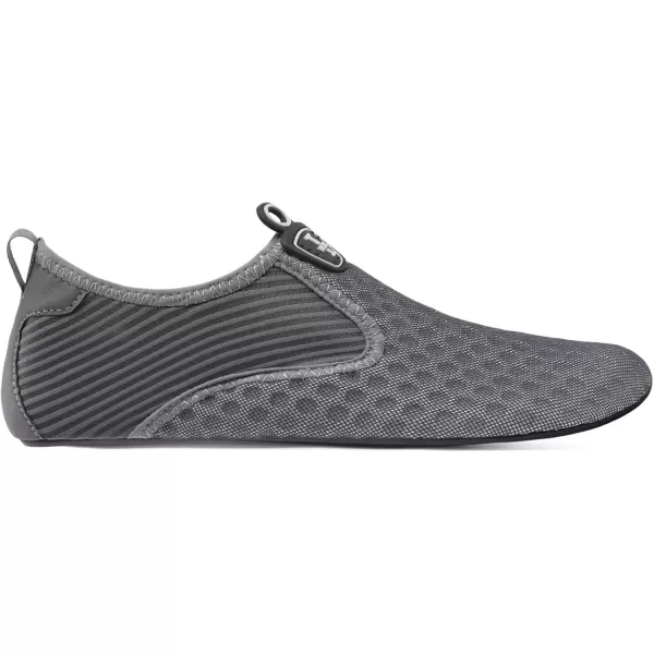 LRUN Women Water Shoes Mens Barefoot Skin Aqua Socks for Run Dive Surf Swim Beach Yoga Quick DryingDotgrey New