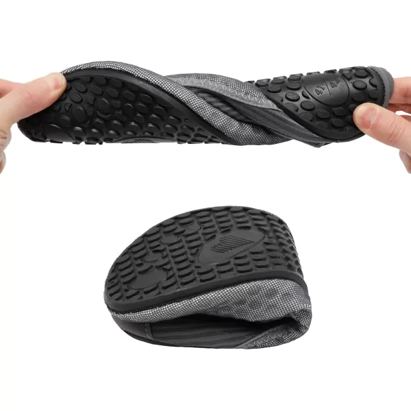 LRUN Women Water Shoes Mens Barefoot Skin Aqua Socks for Run Dive Surf Swim Beach Yoga Quick DryingDotgrey New