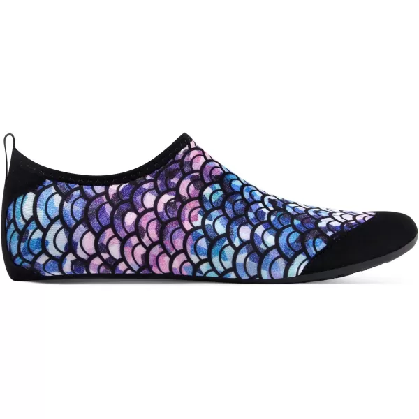 LRUN Women Water Shoes Mens Barefoot Skin Aqua Socks for Run Dive Surf Swim Beach Yoga Quick DryingFish Scale