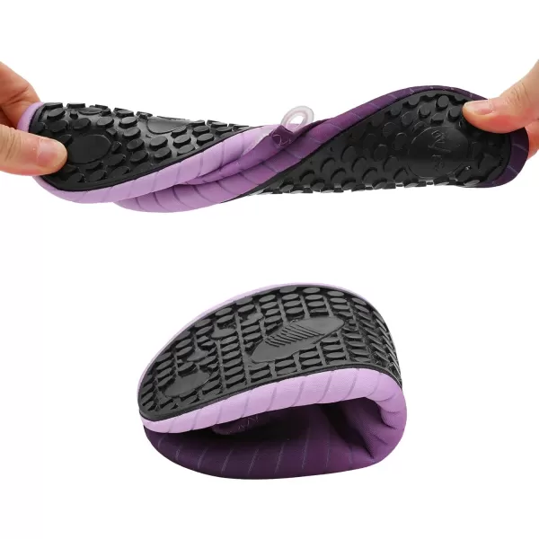 LRUN Women Water Shoes Mens Barefoot Skin Aqua Socks for Run Dive Surf Swim Beach Yoga Quick DryingG Purple
