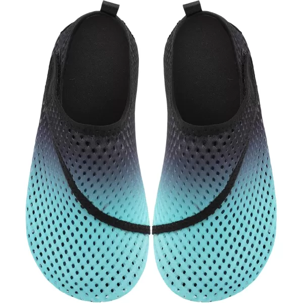 LRUN Women Water Shoes Mens Barefoot Skin Aqua Socks for Run Dive Surf Swim Beach Yoga Quick DryingGreen Gradient