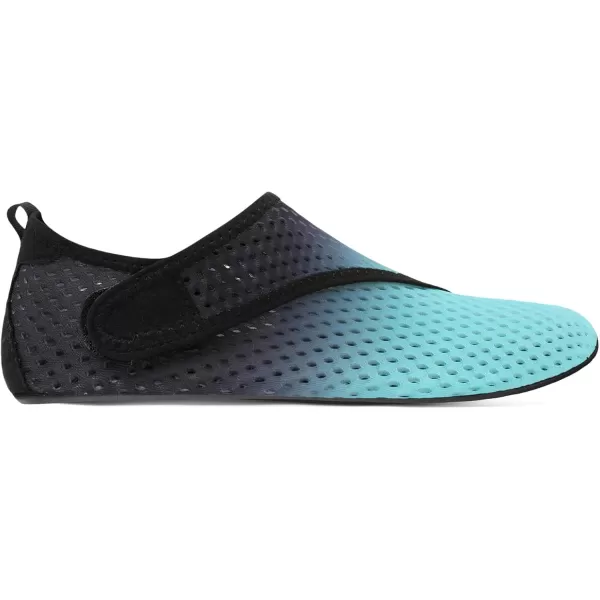 LRUN Women Water Shoes Mens Barefoot Skin Aqua Socks for Run Dive Surf Swim Beach Yoga Quick DryingGreen Gradient