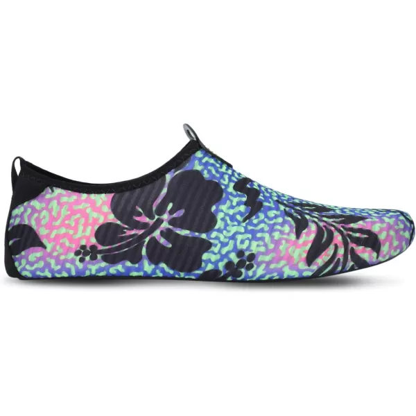 LRUN Women Water Shoes Mens Barefoot Skin Aqua Socks for Run Dive Surf Swim Beach Yoga Quick DryingGreen Leaf