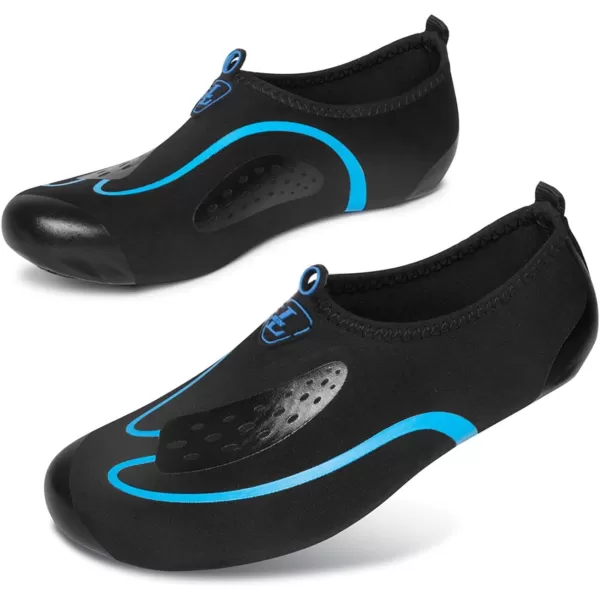 LRUN Women Water Shoes Mens Barefoot Skin Aqua Socks for Run Dive Surf Swim Beach Yoga Quick DryingSky Blue