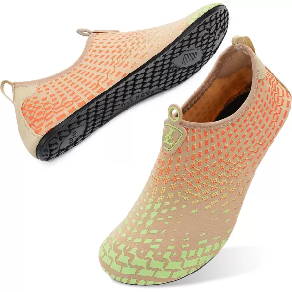 LRUN Women Water Shoes Mens Barefoot Skin Aqua Socks for Run Dive Surf Swim Beach Yoga Quick DryingWzh Beige
