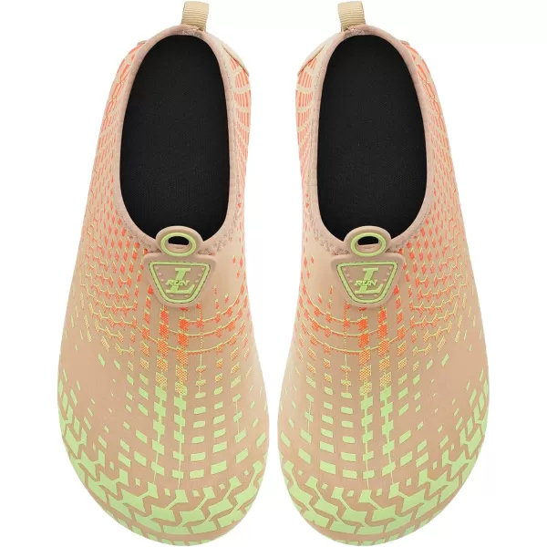 LRUN Women Water Shoes Mens Barefoot Skin Aqua Socks for Run Dive Surf Swim Beach Yoga Quick DryingWzh Beige
