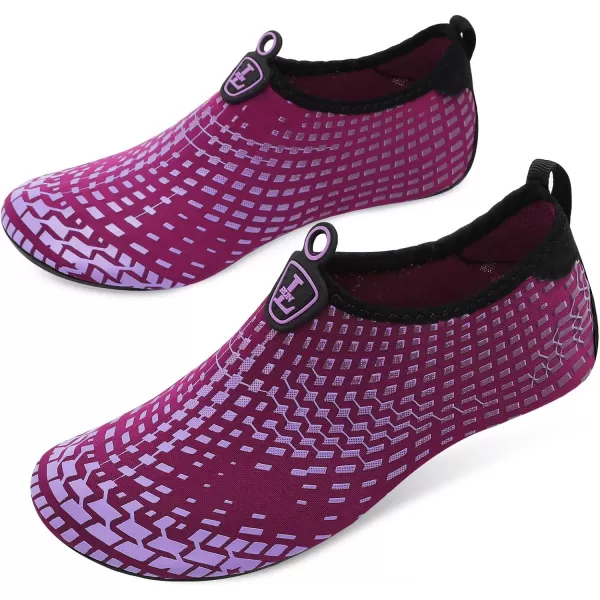 LRUN Women Water Shoes Mens Barefoot Skin Aqua Socks for Run Dive Surf Swim Beach Yoga Quick DryingWzh Purple