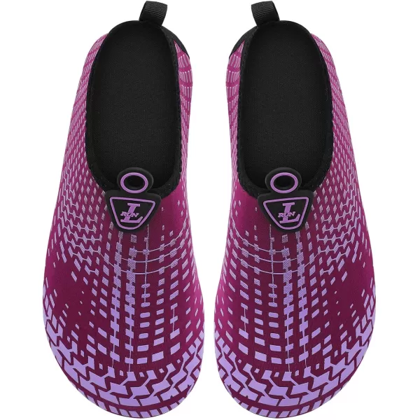LRUN Women Water Shoes Mens Barefoot Skin Aqua Socks for Run Dive Surf Swim Beach Yoga Quick DryingWzh Purple
