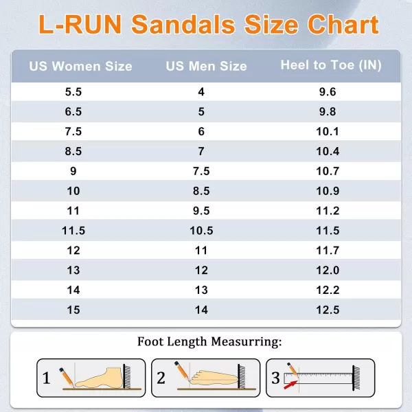 LRUN Womens Fisherman Footbed Sandal with Comfort Wide Widths Mens Roman Sandals Platform Bohemia Women 9 Men 75 M US