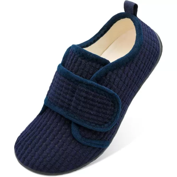 LRUN Barefoot Womens Men Slippers Soft House Slippers for Women Indoor and Outdoor Adjustable Mens Home Shoes Lightweight Bedroom SlippersNavy