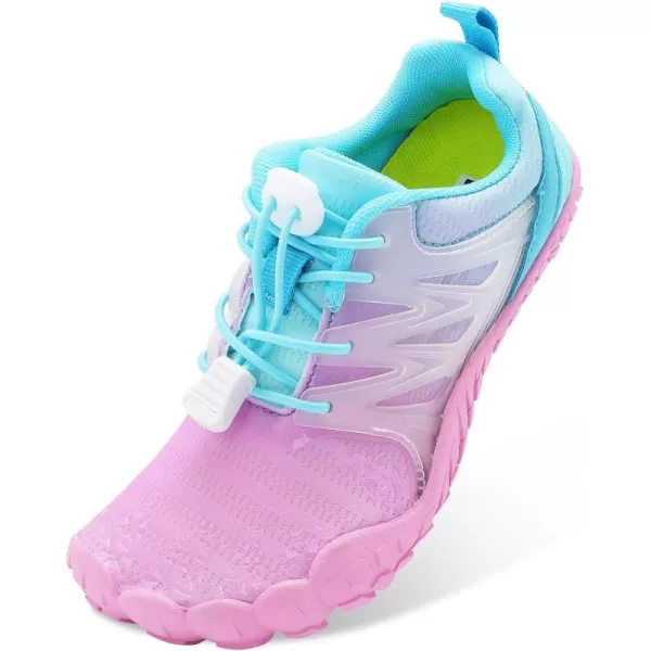 LRUN Kids Water Shoes Boys Girls Barefoot Water Hiking Shoes Indoor Outdoor Quick Dry Athletic Sneaker ShoesApurple Blue