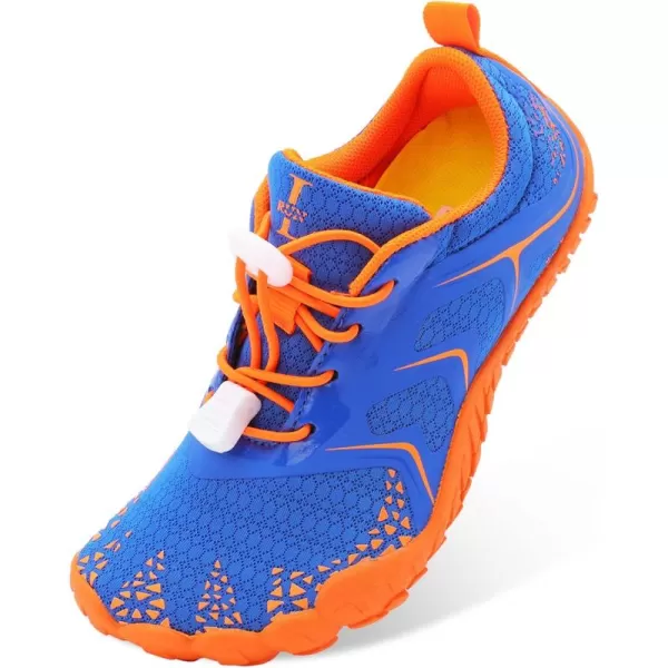 LRUN Kids Water Shoes Boys Girls Barefoot Water Hiking Shoes Indoor Outdoor Quick Dry Athletic Sneaker ShoesBnavy Orange