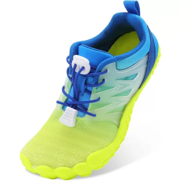 LRUN Kids Water Shoes Boys Girls Barefoot Water Hiking Shoes Indoor Outdoor Quick Dry Athletic Sneaker ShoesByellow Navy