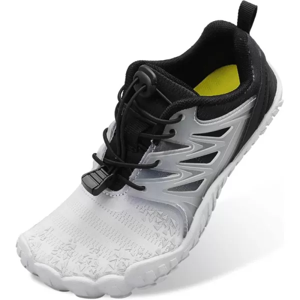 LRUN Kids Water Shoes Boys Girls Barefoot Water Hiking Shoes Indoor Outdoor Quick Dry Athletic Sneaker ShoesGrey Black