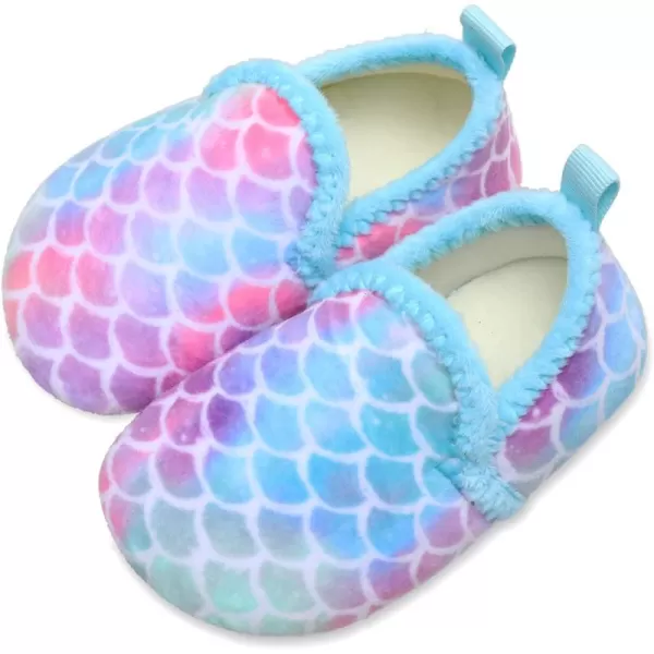 LRUN Toddler Boys Girls House Slippers Indoor Home Shoes Warm Slipper Socks for Kids Baby Soft Winter Warm Walking ShoesFcolorful