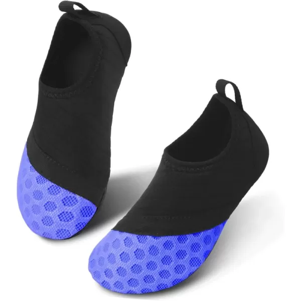 LRUN Toddler Water Shoes Barefoot Aqua Socks Kids Swim Shoes for Beach Pool Surfing YogaDotblue