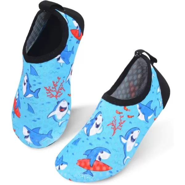 LRUN Toddler Water Shoes Barefoot Aqua Socks Kids Swim Shoes for Beach Pool Surfing YogaDotshark