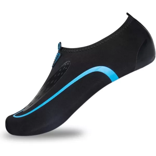 LRUN Women Water Shoes Mens Barefoot Skin Aqua Socks for Run Dive Surf Swim Beach Yoga Quick DryingSky Blue