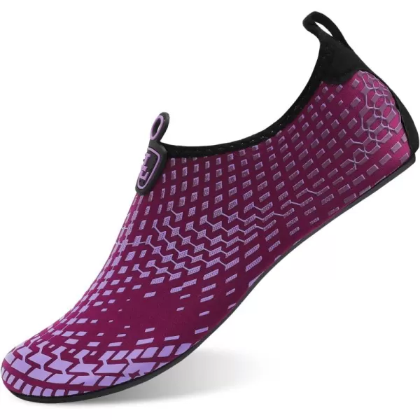 LRUN Women Water Shoes Mens Barefoot Skin Aqua Socks for Run Dive Surf Swim Beach Yoga Quick DryingWzh Purple