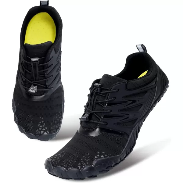 LRUN Barefoot Water Shoes Women Mens Aqua Sock Athletic Hiking Water Sports Shoes for Swim Beach Pool Sand Diving WalkingAblack