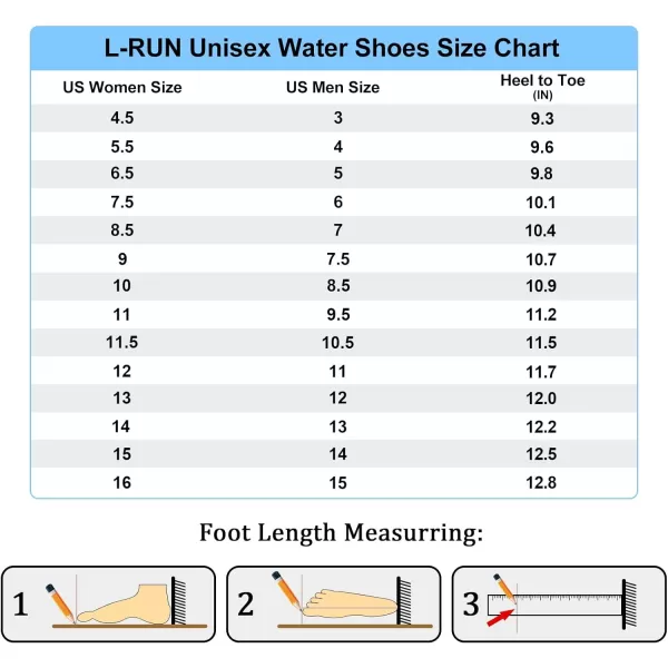 LRUN Barefoot Water Shoes Women Mens Aqua Sock Athletic Hiking Water Sports Shoes for Swim Beach Pool Sand Diving WalkingAblack