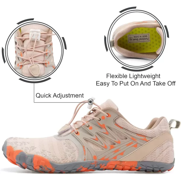 LRUN Barefoot Water Shoes Women Mens Aqua Sock Athletic Hiking Water Sports Shoes for Swim Beach Pool Sand Diving WalkingAbrown