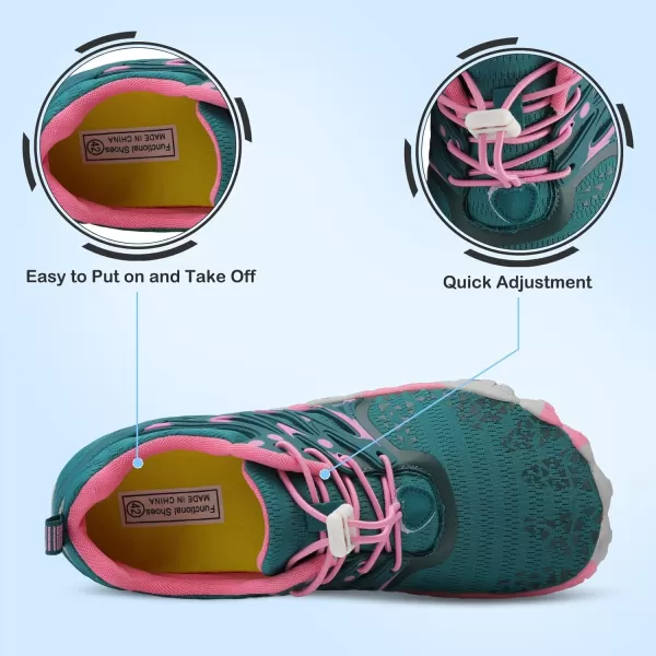 LRUN Barefoot Water Shoes Women Mens Aqua Sock Athletic Hiking Water Sports Shoes for Swim Beach Pool Sand Diving WalkingAdark Green